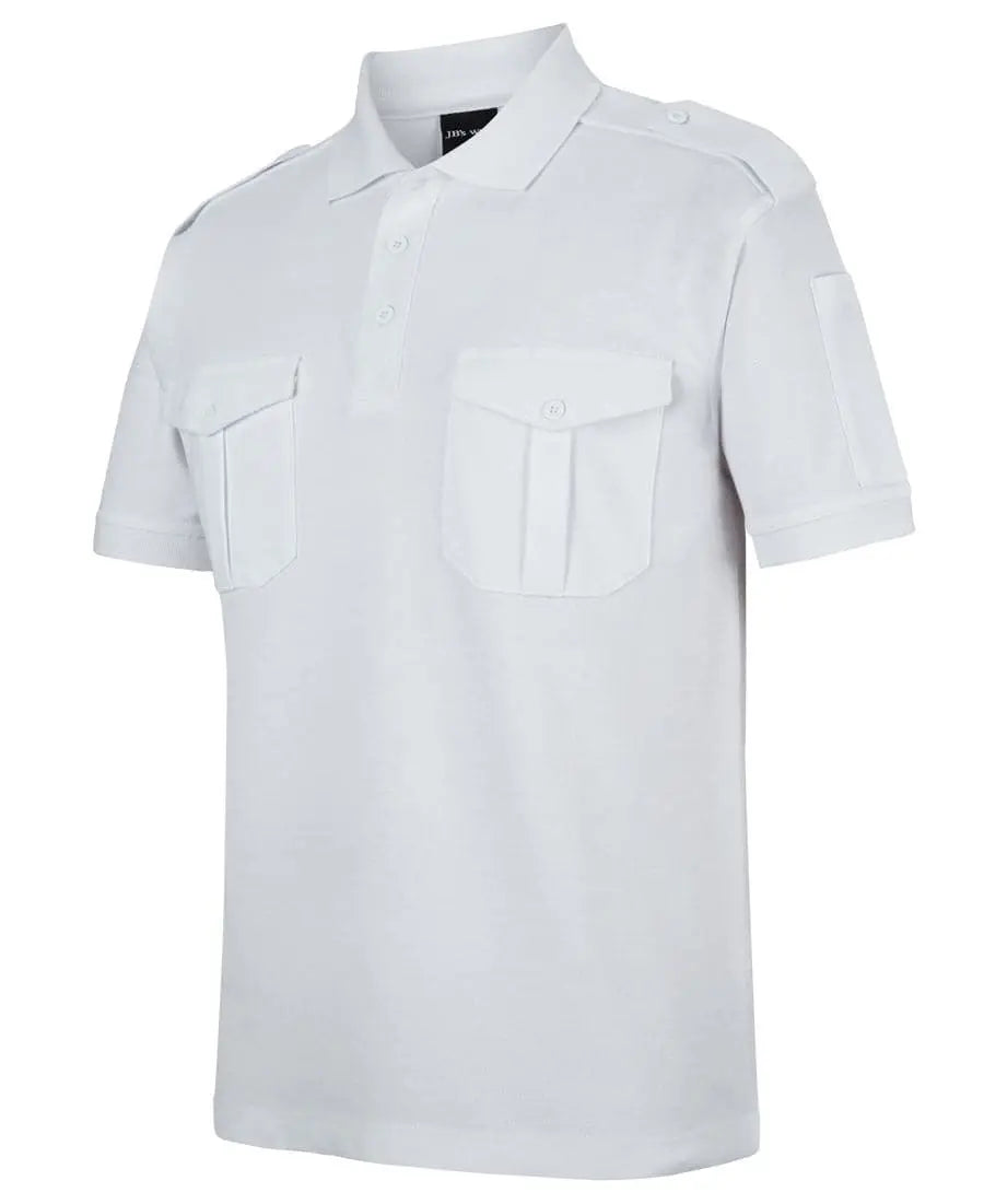 Jb's Short Sleeve Epaulette Polo Shirt 210ES Jb's Wear